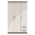 Knightsbridge Triple Plain + Drawer Wardrobe