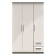 Knightsbridge Triple Plain + Drawer Wardrobe