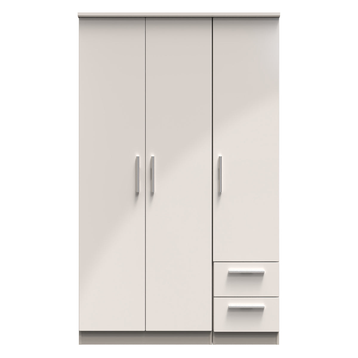 Knightsbridge Triple Plain + Drawer Wardrobe