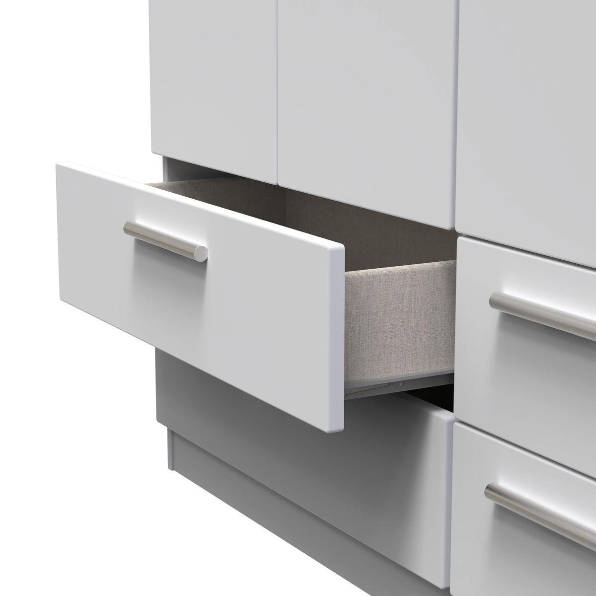 Knightsbridge Triple 2 Drawer + Drawer Wardrobe