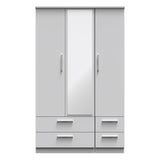Knightsbridge Triple 2 Drawer Mirror + Drawer Wardrobe