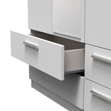 Knightsbridge Triple 2 Drawer Mirror + Drawer Wardrobe