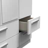 Knightsbridge Triple 2 Drawer Mirror + Drawer Wardrobe