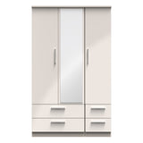Knightsbridge Triple 2 Drawer Mirror + Drawer Wardrobe