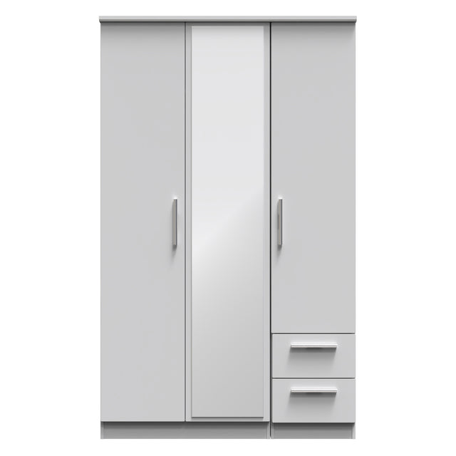 Knightsbridge Triple Mirror + Drawer Wardrobe