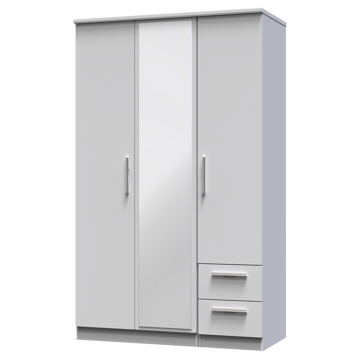 Knightsbridge Triple Mirror + Drawer Wardrobe