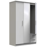 Knightsbridge Triple Mirror + Drawer Wardrobe