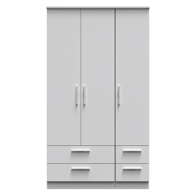 Knightsbridge Tall Triple 2 Drawer + Drawer Wardrobe
