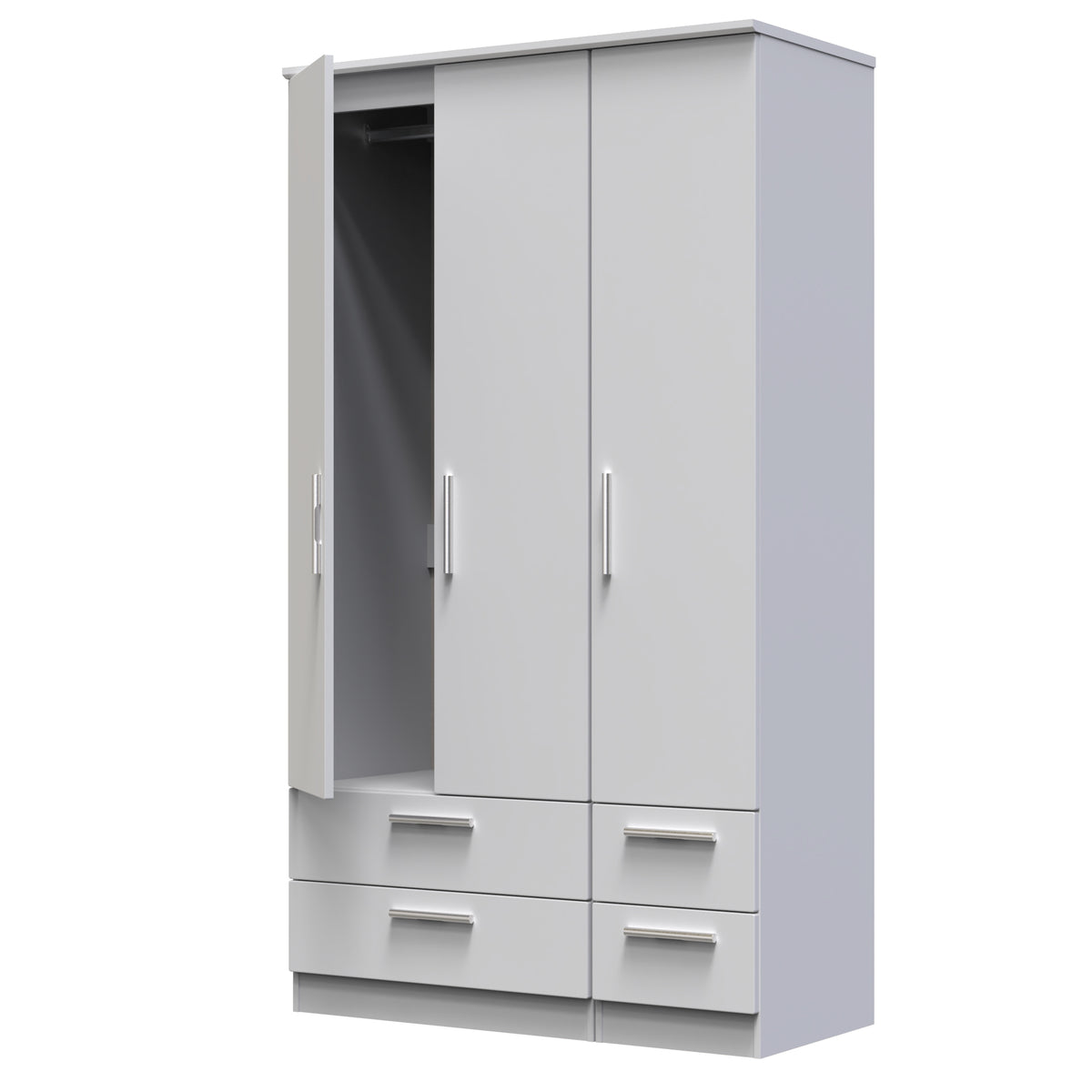 Knightsbridge Tall Triple 2 Drawer + Drawer Wardrobe