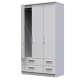 Knightsbridge Tall Triple 2 Drawer + Drawer Wardrobe