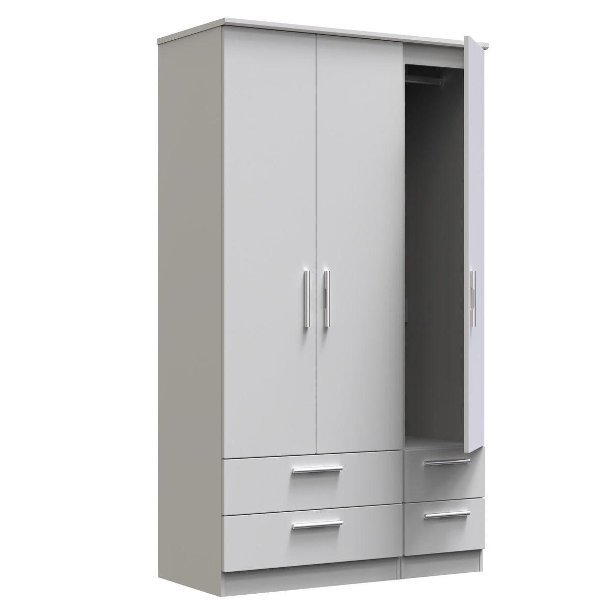 Knightsbridge Tall Triple 2 Drawer + Drawer Wardrobe