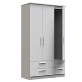 Knightsbridge Tall Triple 2 Drawer + Drawer Wardrobe