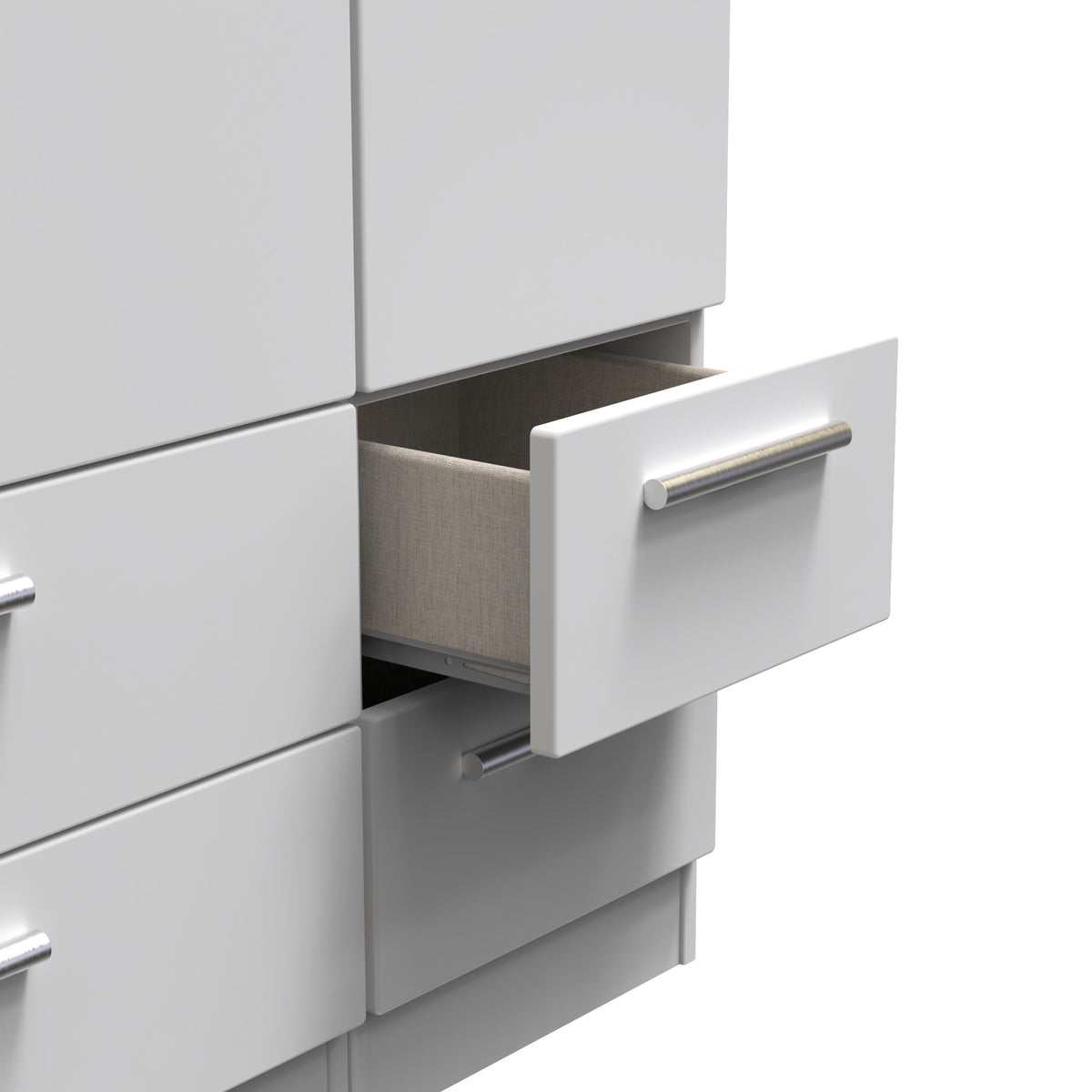 Knightsbridge Tall Triple 2 Drawer + Drawer Wardrobe