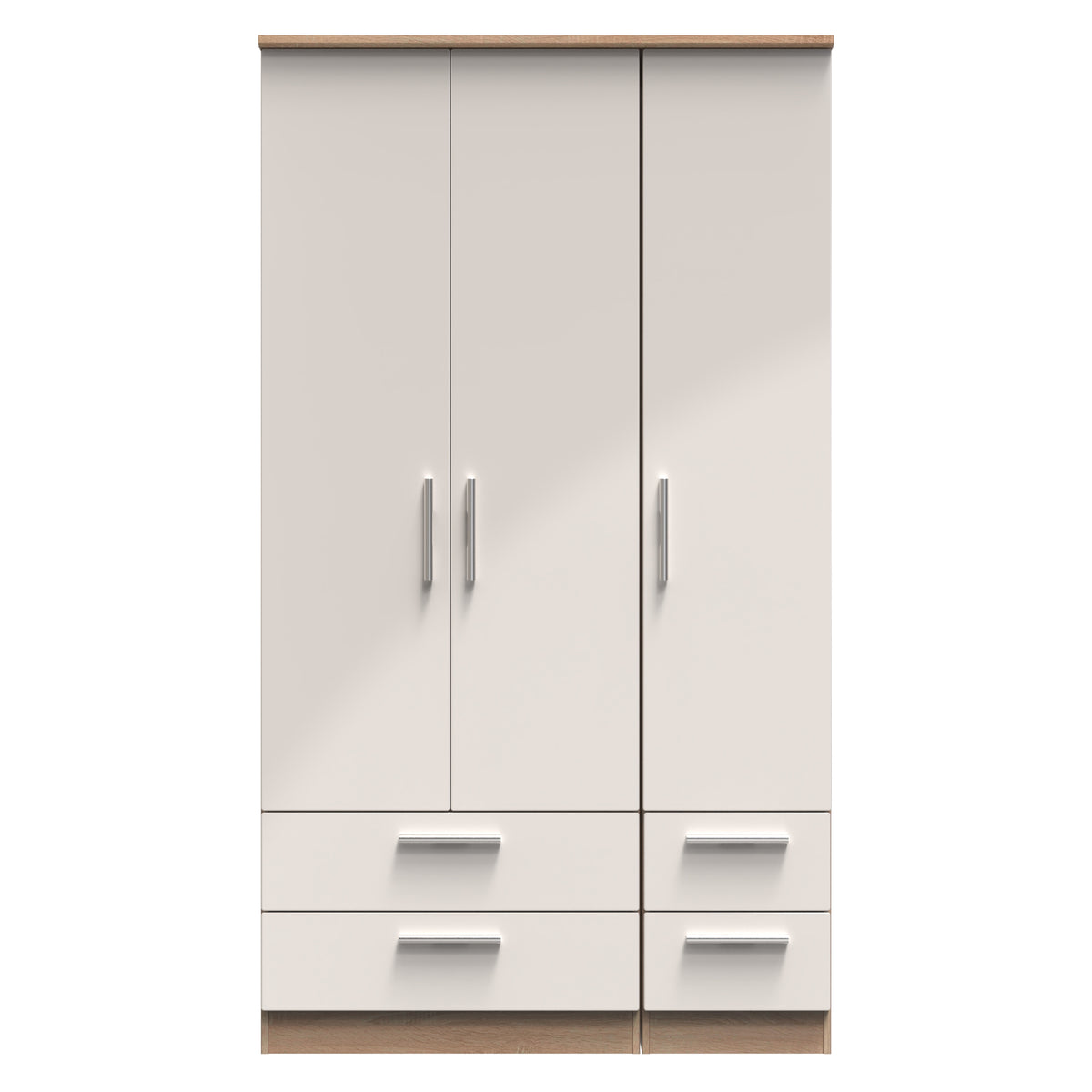 Knightsbridge Tall Triple 2 Drawer + Drawer Wardrobe