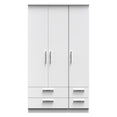Knightsbridge Tall Triple 2 Drawer + Drawer Wardrobe