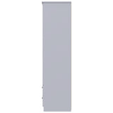 Knightsbridge Tall Triple 2 Drawer Mirror + Drawer Wardrobe