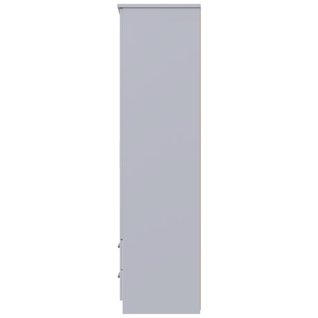 Knightsbridge Tall Triple 2 Drawer Mirror + Drawer Wardrobe