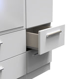 Knightsbridge Tall Triple 2 Drawer Mirror + Drawer Wardrobe
