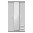 Knightsbridge Tall Triple Mirror + Drawer Wardrobe