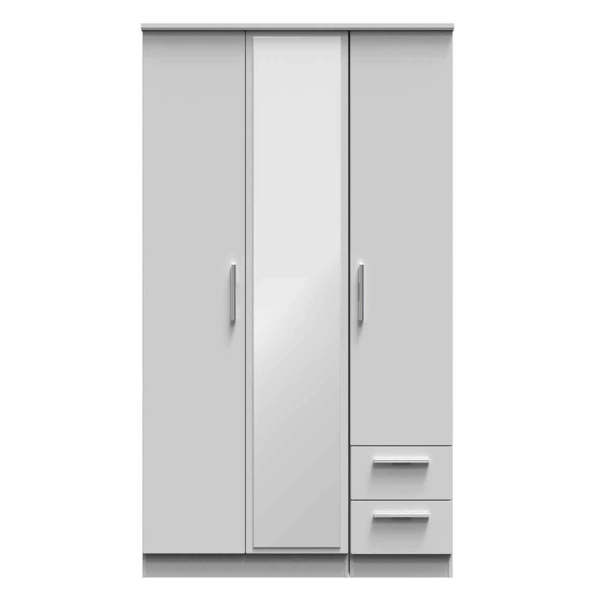 Knightsbridge Tall Triple Mirror + Drawer Wardrobe