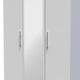 Knightsbridge Tall Triple Mirror + Drawer Wardrobe