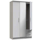 Knightsbridge Tall Triple Mirror + Drawer Wardrobe