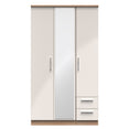Knightsbridge Tall Triple Mirror + Drawer Wardrobe