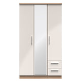 Knightsbridge Tall Triple Mirror + Drawer Wardrobe