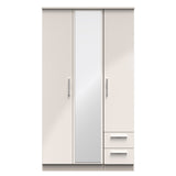 Knightsbridge Tall Triple Mirror + Drawer Wardrobe