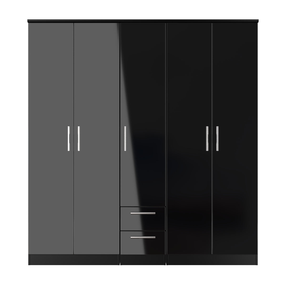 Knightsbridge Tall 5 Door 2 Drawer Wardrobe