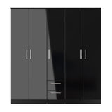 Knightsbridge Tall 5 Door 2 Drawer Wardrobe