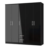 Knightsbridge Tall 5 Door 2 Drawer Wardrobe