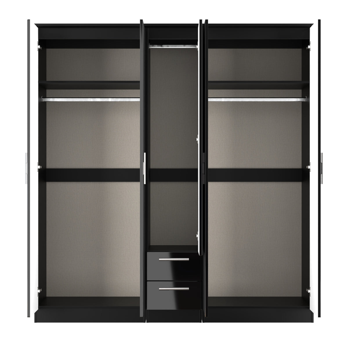 Knightsbridge Tall 5 Door 2 Drawer Wardrobe