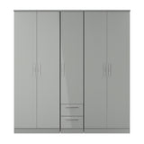 Knightsbridge Tall 5 Door 2 Drawer Wardrobe