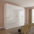 Knightsbridge Tall 6 Door 2 Drawer Double Wardrobe