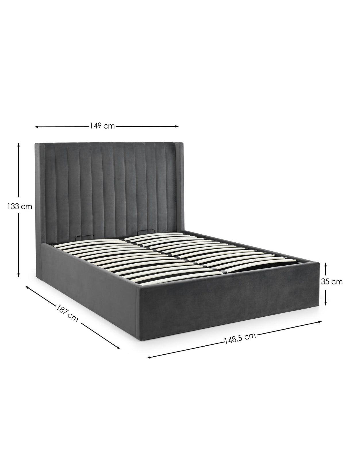 Langham Upholstered Ottoman Storage Bed