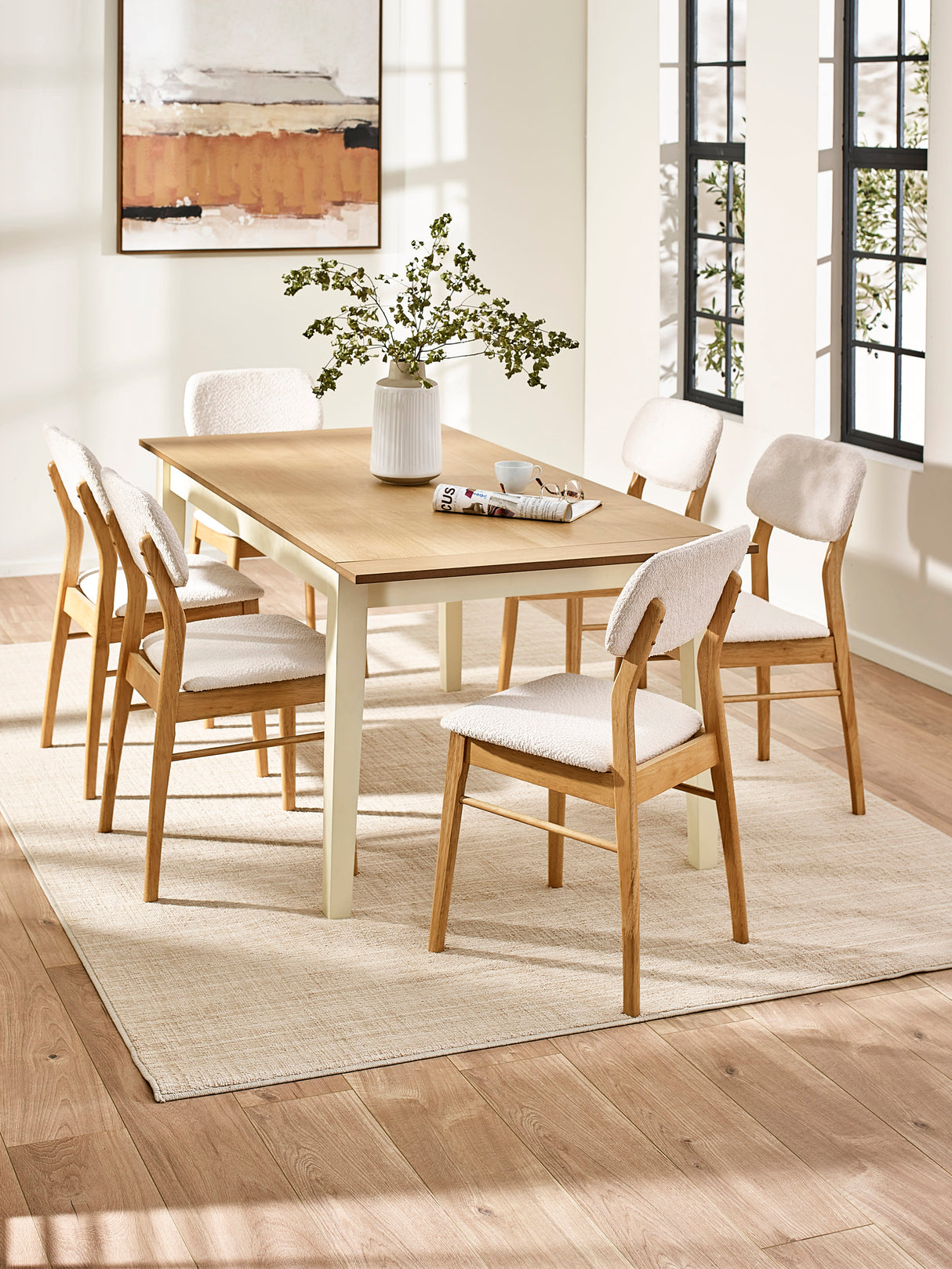 Larissa Rectangular Extending 6-8 Seater Dining Table