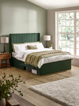 Leila Upholstered Bed with Side Access Storage