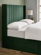 Leila Upholstered Bed with Side Access Storage