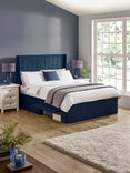 Leila Upholstered Bed with Side Access Storage
