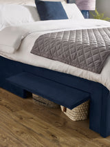 Leila Upholstered Bed with Side Access Storage