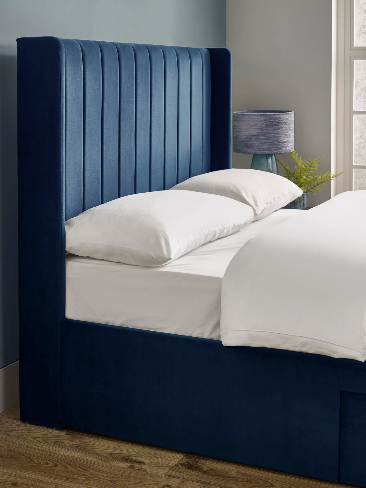 Leila Upholstered Bed with Side Access Storage