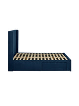 Leila Upholstered Bed with Side Access Storage