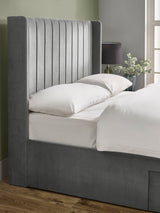 Leila Upholstered Bed with Side Access Storage