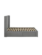 Leila Upholstered Bed with Side Access Storage