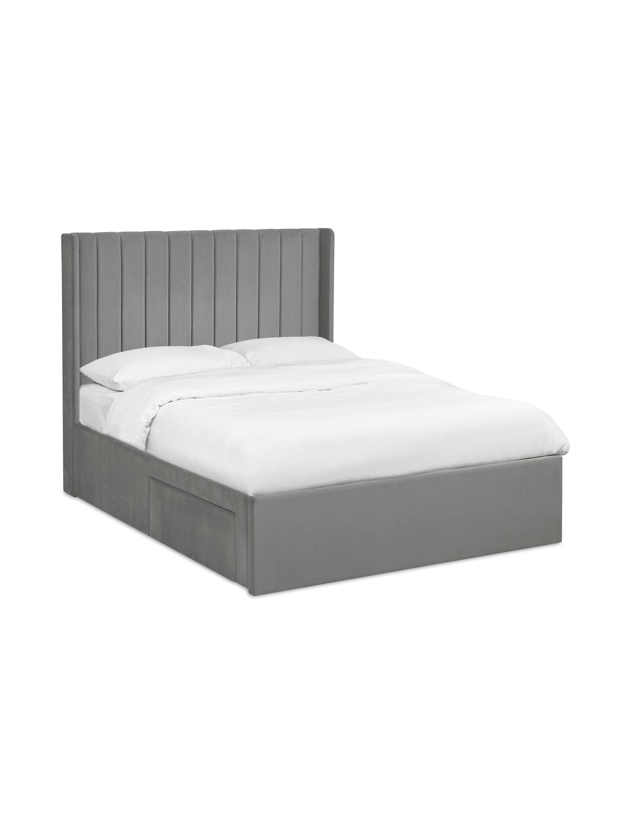 Leila Upholstered Bed with Side Access Storage