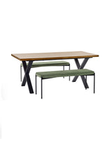 Leonie 2 Seater Upholstered Dining Bench