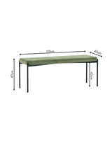 Leonie 2 Seater Upholstered Dining Bench
