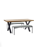 Leonie 2 Seater Upholstered Dining Bench
