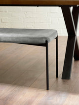 Leonie 2 Seater Upholstered Dining Bench